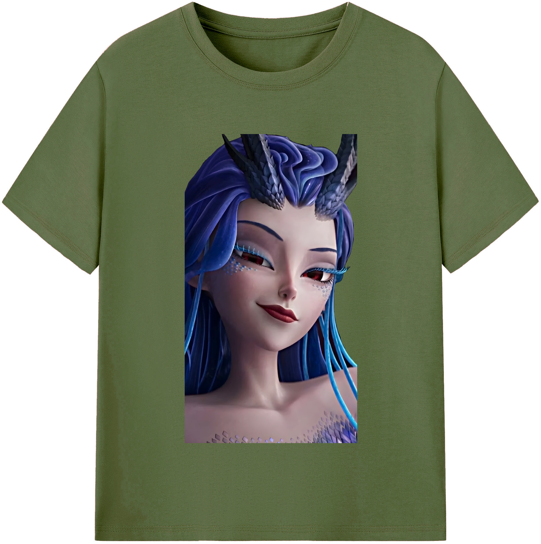（画像用） Ne Zha 2 ナタ 魔童の大暴れ 綿100％半袖Tシャツ（フロントプリント）